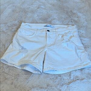Joe's Jeans White Distressed Jean Shorts